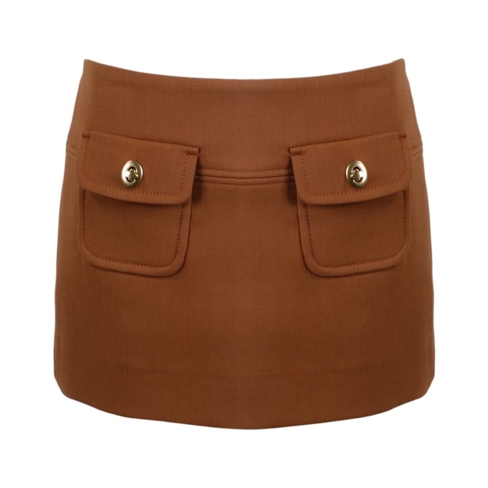 Zimmermann Kaleidoscope Pocket Mini Skirt Brown 0P